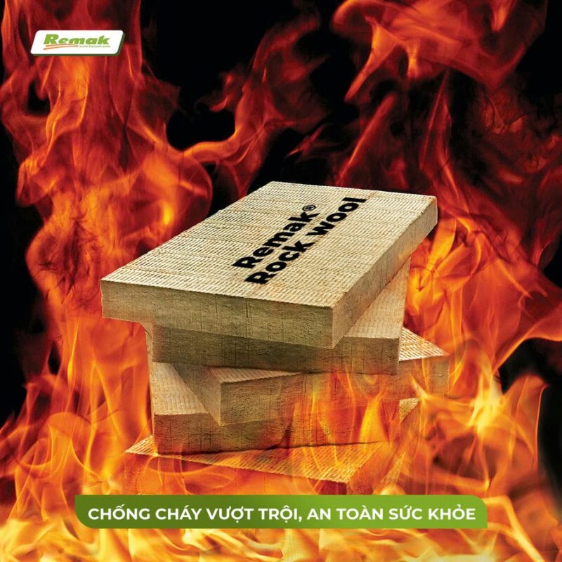 Bông chống cháy remak rock wool