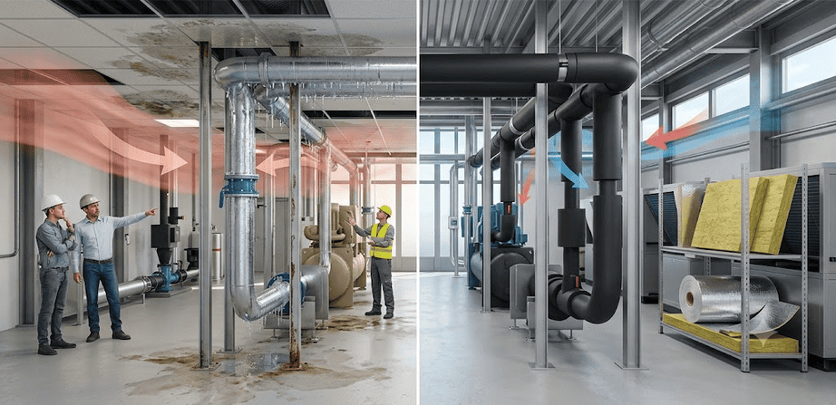Cách chống ngưng tụ cho đường ống lạnh hiệu quả và bền vững